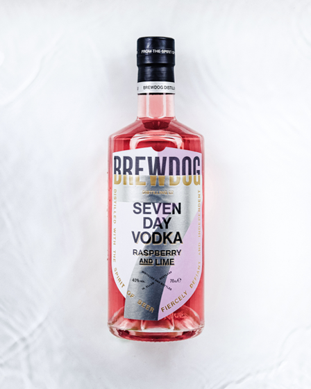 Seven Day Raspberry and Lime Vodka