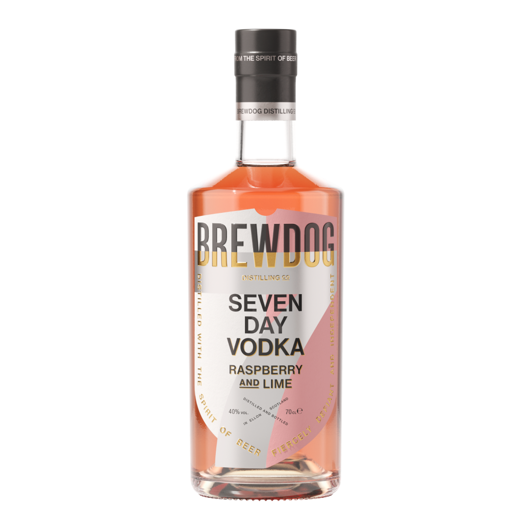 Seven Day Raspberry and Lime Vodka