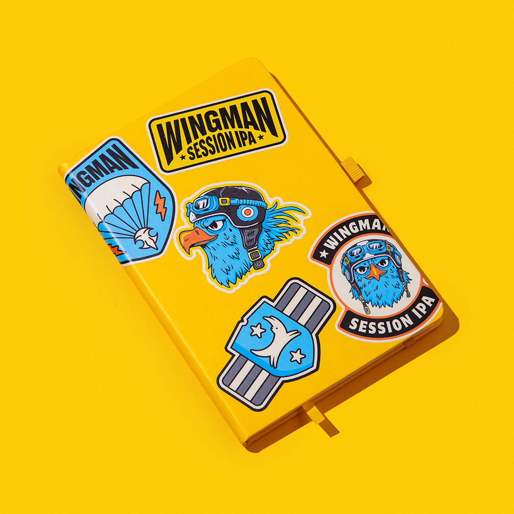BrewDog-Wingman Sticker Pack 5pc-1 x Sticker Pack- – es-brewdog